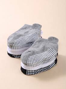 12 Pairs Toddler Grip Socks Toddler Ankle Socks with Gripper BABY Socks - Multicolor - View 3