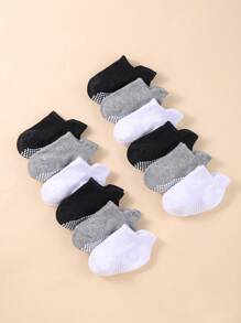 12 Pairs Toddler Grip Socks Toddler Ankle Socks with Gripper BABY Socks - Multicolor - View 2