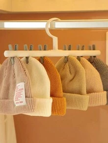 Tendedero Organizador De Sombreros, Tendedero De Ropa Con Clips Para Calcetines Y Ropa Interior, Múltiples Funciones, Prevención De Enredos, 1 Ud. - Naranja - Ver 5
