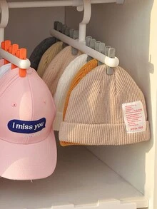 Tendedero Organizador De Sombreros, Tendedero De Ropa Con Clips Para Calcetines Y Ropa Interior, Múltiples Funciones, Prevención De Enredos, 1 Ud. - Naranja - Ver 4