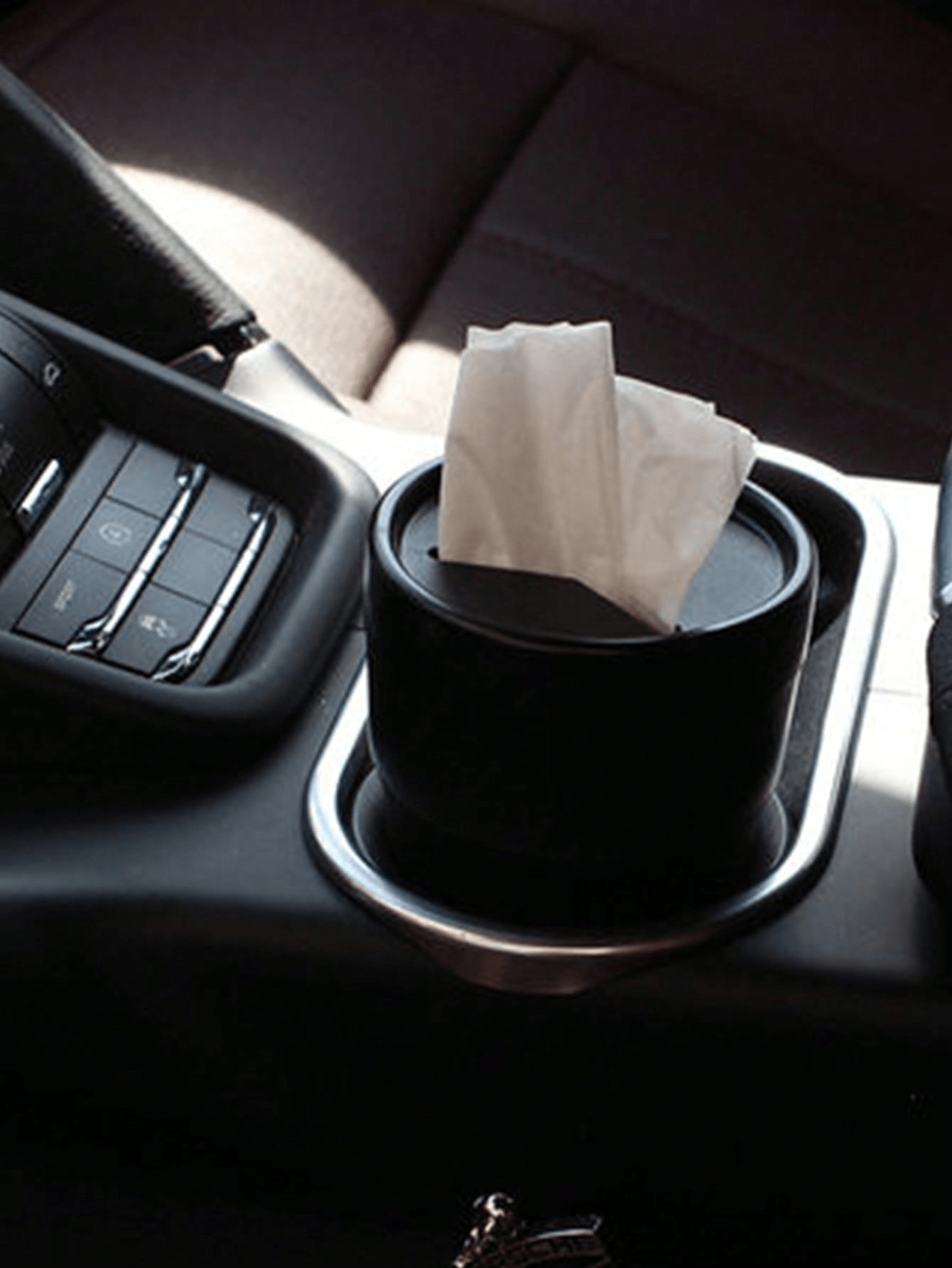 Car Trash Can, Vehicle Interior Stowing Tidy Car Cup Holder Coin