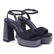 Women Heeled Sandals - 黑色 - 查看 1