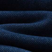 Balabala Young Boy Elastic Waist Thermal Fleece Liner Jeans - Blue - View 10