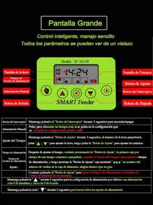 1pc Automatic Fish Tank Feeder, Smart Timed Auto Fish Food Dispenser, Suitable For Open-Top Aquariums Or Tanks With Fixed Edges, For Fish Feeding - Multicolor - View 7