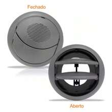 Difusor Ar Central Lateral Palio 2012 em diante Doblo todas Cinza Claro