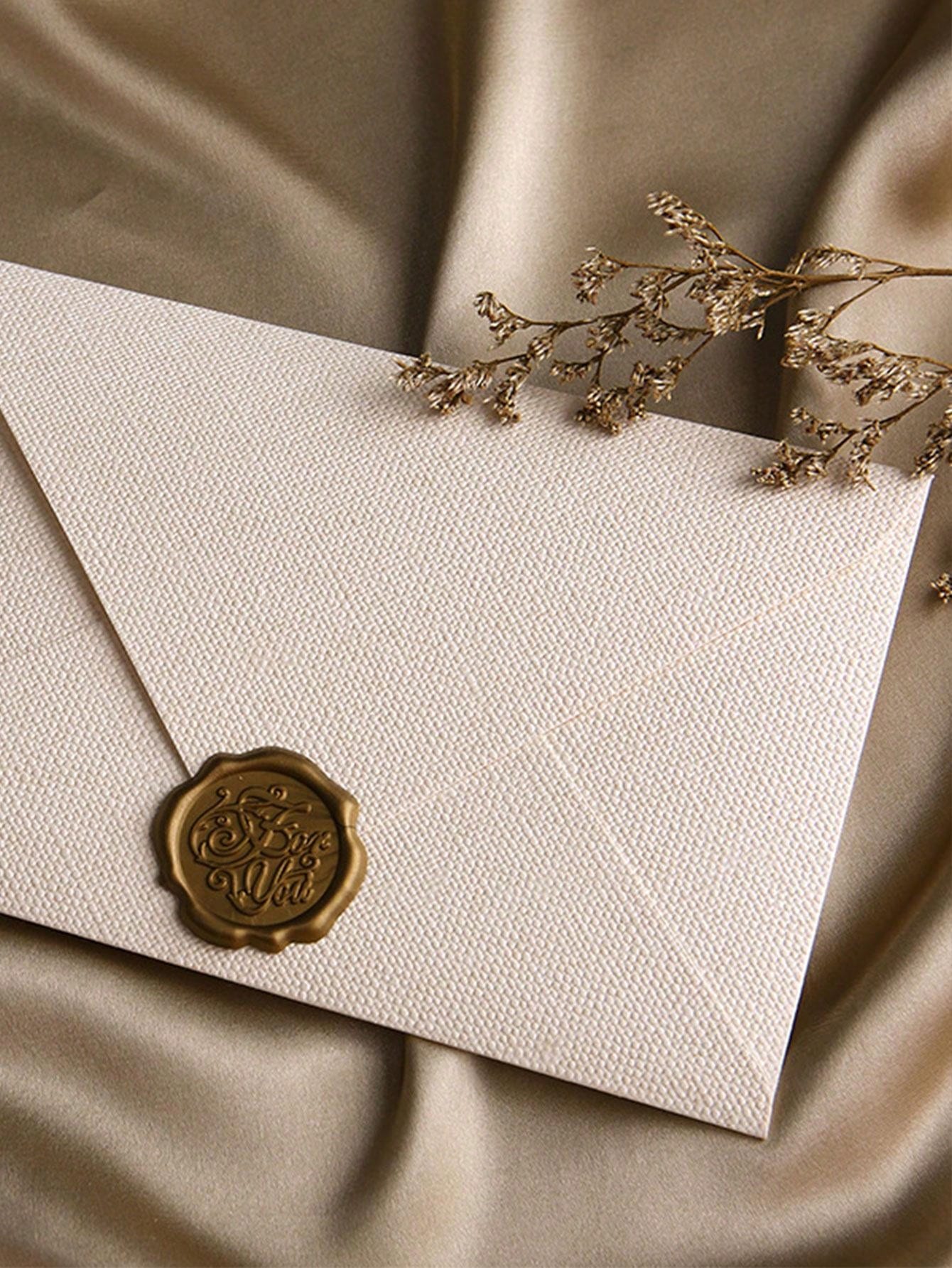 Hochzeitseinladungskarten Umschläge - 10 Transparente Vintage Umschläge 15,5x10,5cm