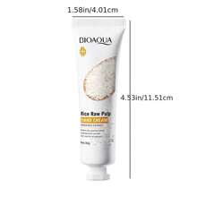 Moisturizing Rice Hand Cream  Deeply Nourishes and Repairs Skin /Increases Elasticity/Refines Pores and Firm Skin/ Mild and Non-Irritating/Suitable for All Skin Types - White - View 4