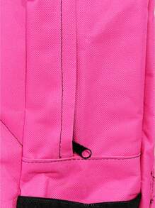 Women Functional Backpacks - 玫紅色 - 查看 3