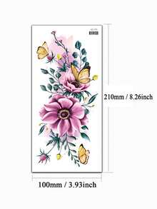 Hình xăm tạm thời Thực vật - Nhiều màu - Xem 6