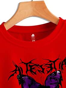Camiseta Blusa Blusinha Cropped Butterfly T-shirt Verão Curta - Vermelho - Visão 2
