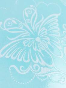 1張白蝴蝶暫時性刺青貼紙太陽月亮暫時性刺青貼紙-防水假紋身貼紙,派對禮物,主題裝飾和禮品