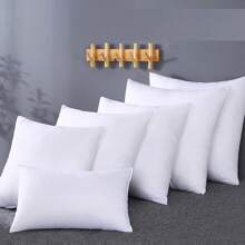 1pc White Pillow Insert, Square Throw Pillow, Soft & Fluffy Inner Core, Bedroom/Dorm Bed Pillow, Bedding, Pillow, Home Pillow - White - View 1