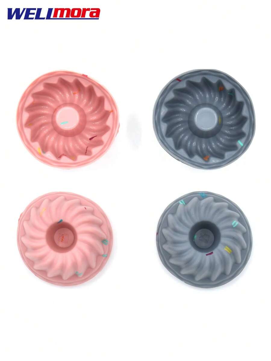 Molde Para Gelatinas Individuales 6 Piezas 2 Colores - Rosa coral - Ver 1