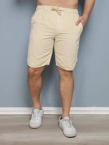 Men Denim Shorts - Beige - View 6