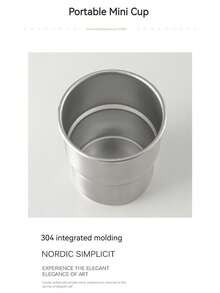 1入組家庭野營夏天戶外杯子使用304不銹鋼技術即可使用至和咖啡,你的野營經驗(杯子+蓋+木頭套)