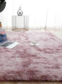 1pc Plush Area Rug Anti-Slip Living Room, Bedroom Carpet ,Room Decor