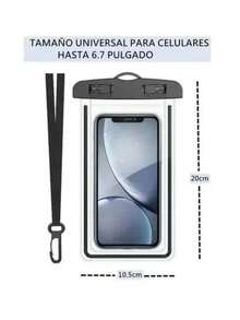 3 Funda bolsa protectora para celular contra el agua color alazar - Multicolor - Ver 2