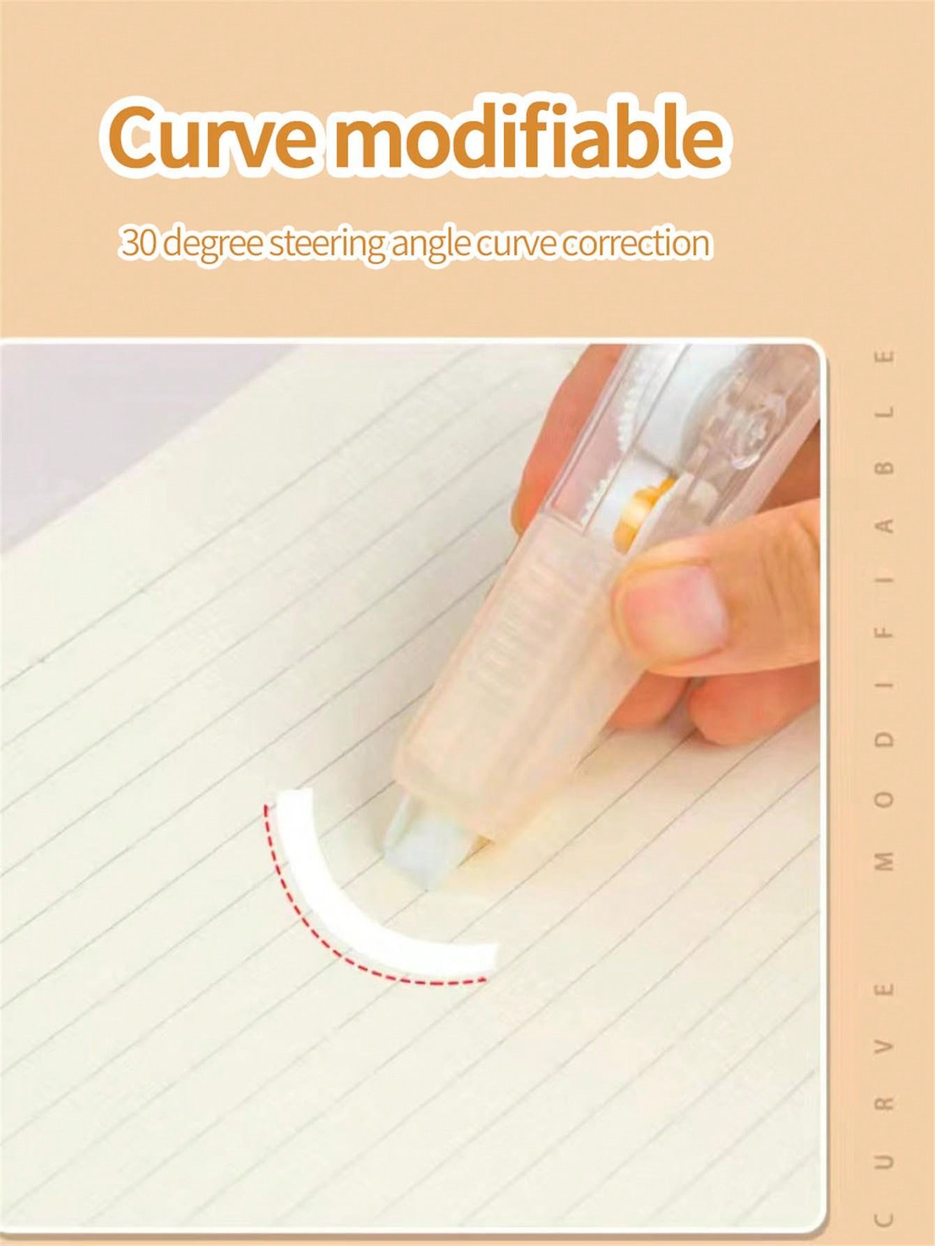 1 Card Random Color Removable Correction Tape With Replaceable Refills