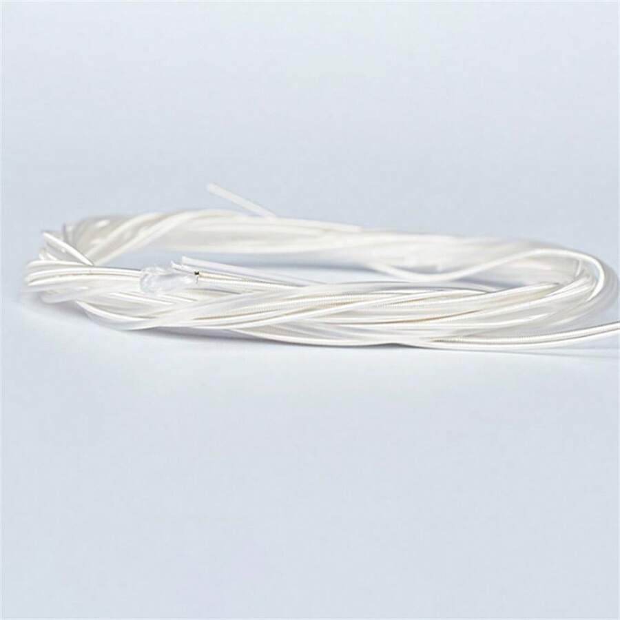 1set 6pcs Coated Nylon & Composite Naphthalene Strings With Silver