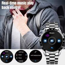 LIGE LIGE Luxury Brand Smart Watch Men Steel Band Fitness Watch Heart Rate Blood Oxygen Monitoring Watch