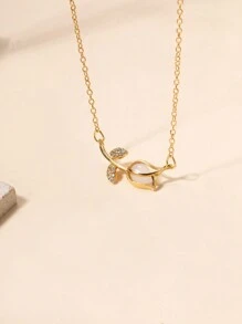 花朵吊饰项链 情人节