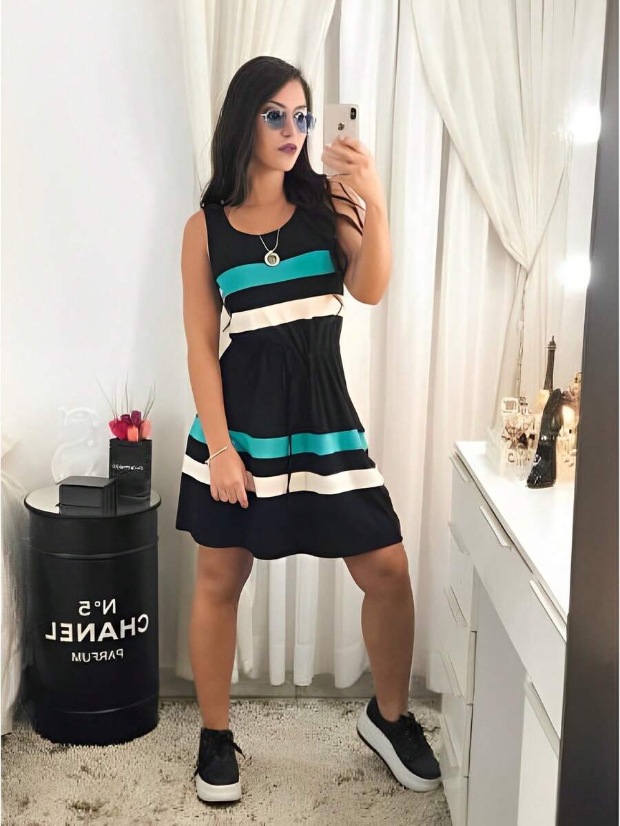 Women Dresses - 薄荷綠 - 查看 1