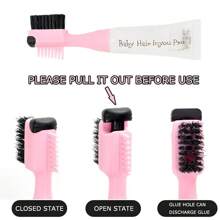 10ML Tóc Điều khiển Gel Với Chải Chuyên nghiệp Không thấm nước Nhanh Tóc Gel - trắng - Xem 4