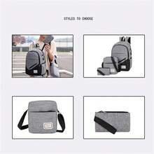 Men Functional Backpacks - Xám - Xem 6