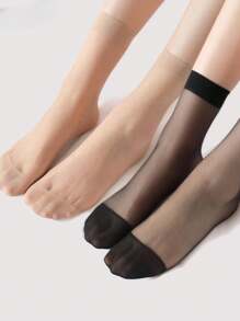 10 Paar Schwarze Strümpfe Mit Kristallen Für Damen, Modisch Und Vielseitig Für Den Täglichen Gebrauch.