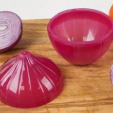 1pc Onion Saver, Food Storage Containers For Onion Saver, Classic Onion Saver, Onion Food Saver To Keep Foods Fresh Camping - Hot Pink - View 6