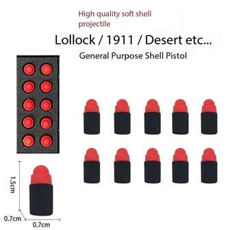 400pcs Soft Bullets For Toy Gun, Random Color, Toy Gun Accessories