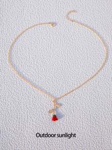 imoli Rose Pendant Necklace - Multicolor - View 6