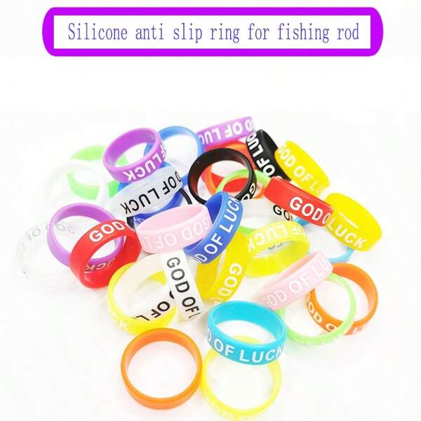 Silikonring, Rutschfester Ring Für Angelrute, Kleine Und Große Dekorative Ringe, Schmetterlingsmesser Zubehör, Angelzubehör Und Verschiedene Griffe, Rutschfester Handguard-ring In Zufälligen Farben