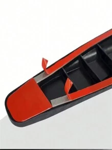 2入組黑色pvc前後保險槓防撞碰保護套,具有碳纖維紋理,加厚防刮擦和碰撞,通用尺寸,適用於汽車配件 - 黑色 - 查看 4