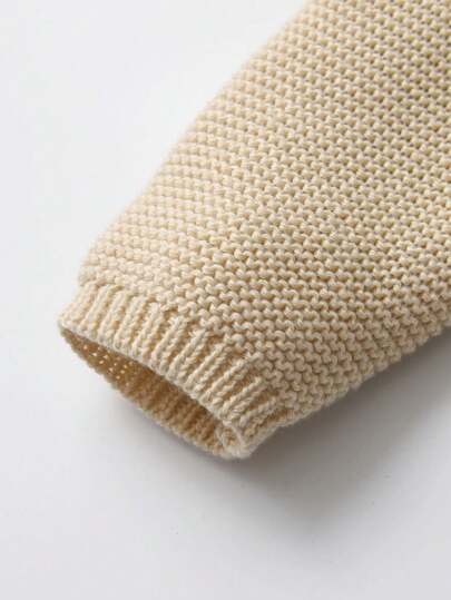 嬰兒卡通圖案雙排釦3D耳朵設計連帽開襟衫