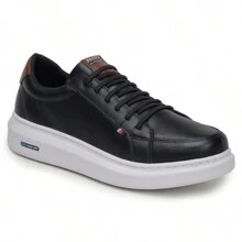Men Sneakers - 黑與白 - 查看 4