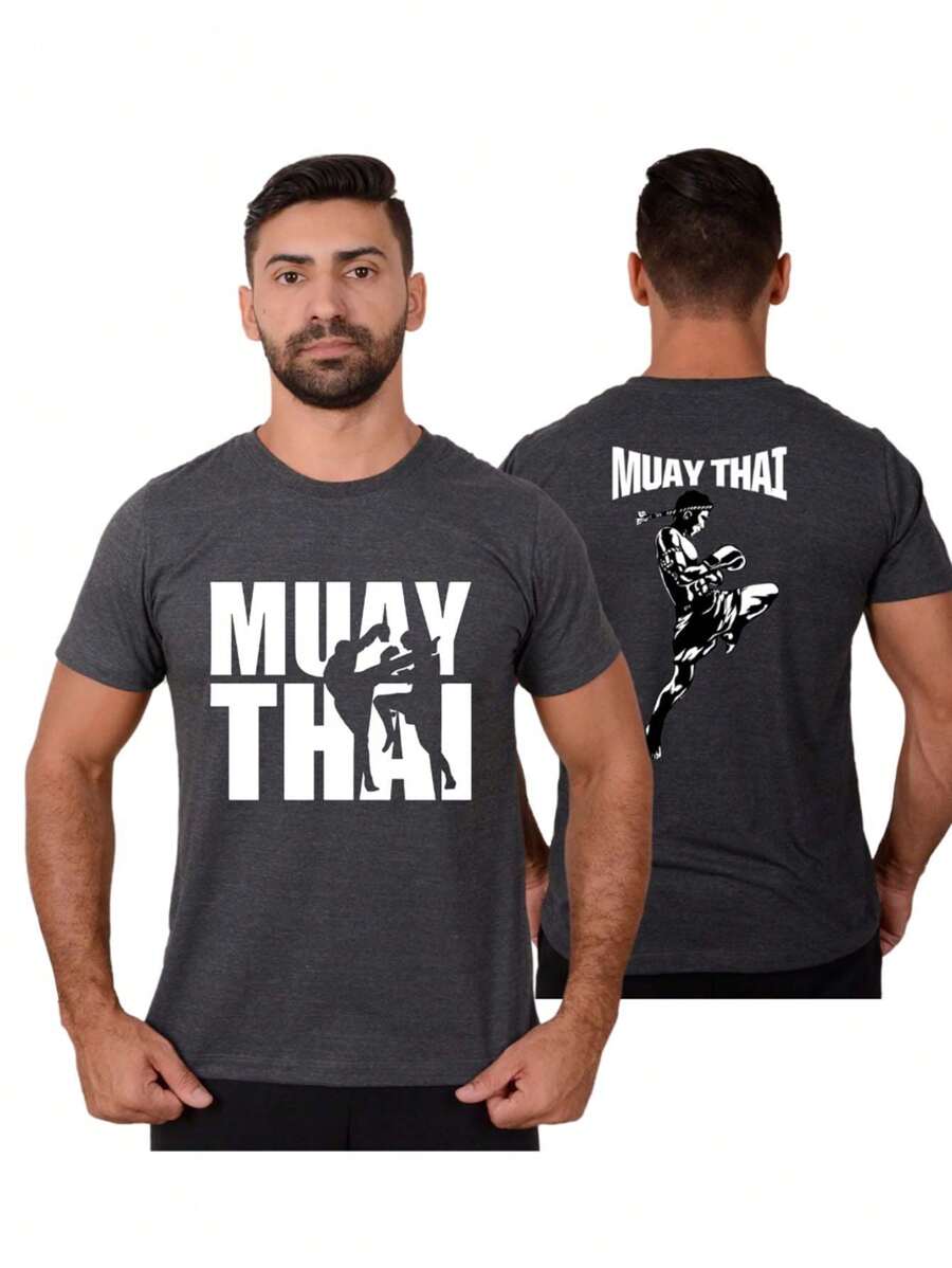 Men T-Shirts - 深灰色 - 查看 1