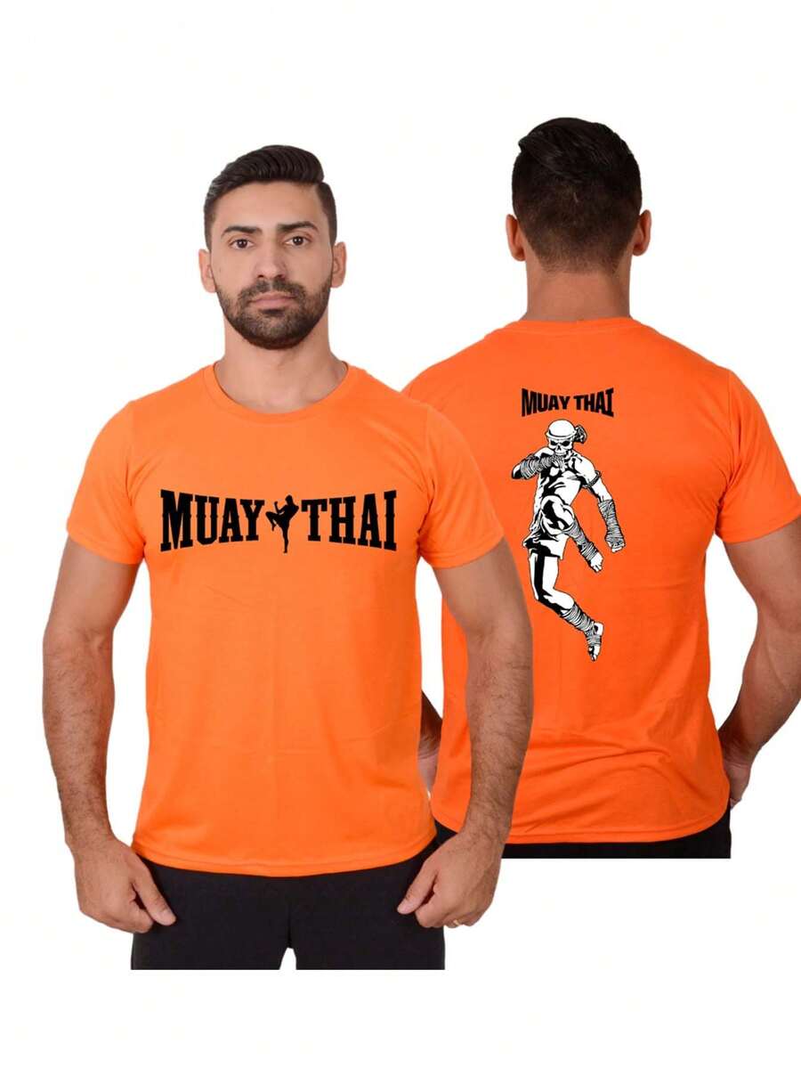 Men T-Shirts - 橘色 - 查看 1