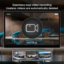 New 2 Inch HD Dual Lens 1080P Dash Cam, Car DVR With Built-In 150mAh Lithium Battery For In-Car & Outside Monitoring, Cycle Recording
