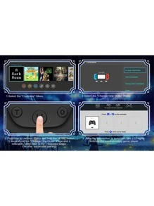 Wireless Game Controller Compatible With Switch, Pc And Android Phone. Equipped With 6-Axis Gyro Sensor And Vibration Feedback, 3-Level Turbo Shoot Function, Programming Button, And One-Button Wake-Up Function. - Black - View 8