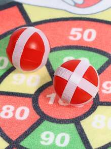 1入組兒童黏球飛鏢靶標板,創意投擲球靶標板,室外運動室內布玩具,教育性桌遊——完美的聖誕,萬聖節,感恩節禮物 - 黃色 - 查看 5