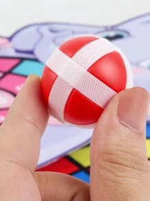 1入組兒童黏球飛鏢靶標板,創意投擲球靶標板,室外運動室內布玩具,教育性桌遊——完美的聖誕,萬聖節,感恩節禮物 - 黃色 - 查看 6