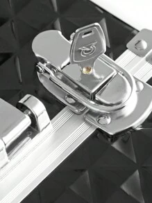 SONGMICS Kosmetiktaschen für Reise-Aufbewahrung, Kosmetiktasche, Kulturtasche, Urlaubsorganizer, Makeup-Organizer mit großem Fassungsvermögen, Makeup-Etui, für Lippenstifte, Pinsel, Hautpflege, Handy, Münzen, kleine Artikel, für Zuhause, als Geschenk, für Urlaub und Festivals, Halloween, Weihnachten, für vielfältige Nutzung - Negro - Ver 7