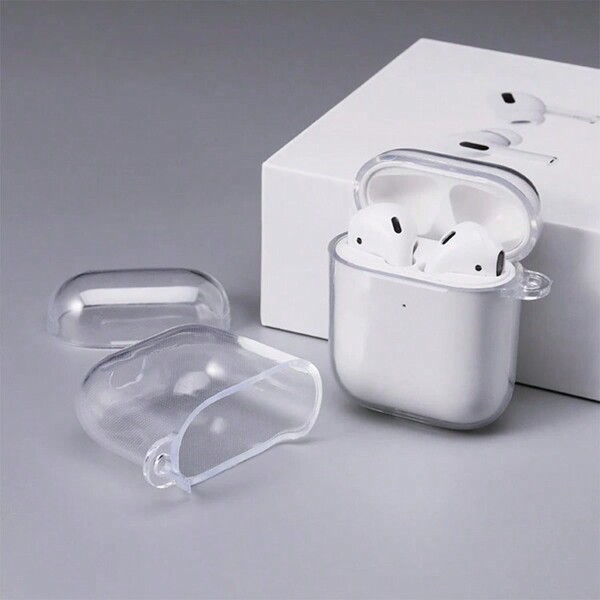 TPU Material Protective Case Suitable For AirPods 1/2 Generation Wireless Headphones, Transparent, Soft, And Durable