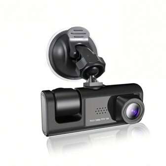 New 2 Inch HD Dual Lens 1080P Dash Cam, Car DVR With Built-In 150mAh Lithium Battery For In-Car & Outside Monitoring, Cycle Recording