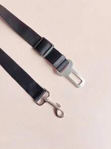 1pc Pet Car Seat Belt - Black - View 4