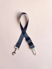 1pc Pet Car Seat Belt - Black - View 1