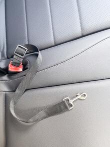 1pc Pet Car Seat Belt - Black - View 3