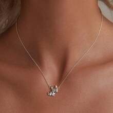 bamoer 1 PC 925 Sterling Silver French Bulldog Pendant Necklace Cute Dog Neck Chain for Women Party Fine Jewelry Gift - Silver - View 4