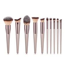 10 pezzi/set champagne dorato premium Pennelli per trucco Kit ( con caffè tubi ) pennello trucco
pennelli trucco
pennelli occhi